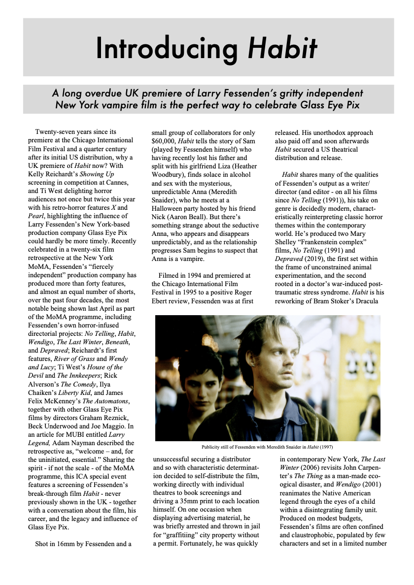 Introducing HABIT essay